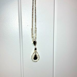 Sterling silver mosinite necklace